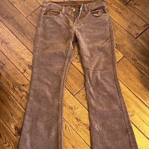 Brandy Melville John Galt Brown Low Rise Corduroy Flare Jeans.
